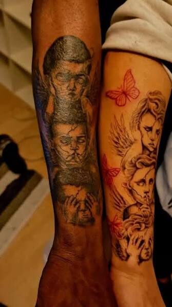 Black and grey sleeve